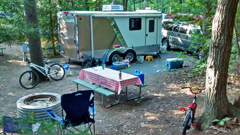 campsite 91 in taneray creek campground petosky state park